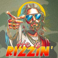 He Is Rizzin' Funny Jesus Christian Happy Easter Eggs  Legacy Tie Dye Trucker Hat