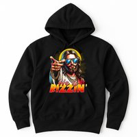 He Is Rizzin' Funny Jesus Christian Happy Easter Eggs  Hoodie