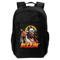 He Is Rizzin' Funny Jesus Christian Happy Easter Eggs  Backpack