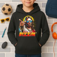 He Is Rizzin' Funny Jesus Christian Happy Easter Eggs  Kids Hoodie