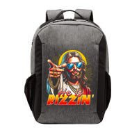 He Is Rizzin' Funny Jesus Christian Happy Easter Eggs  Vector Backpack
