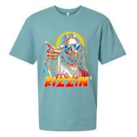 He Is Rizzin' Funny Jesus Christian Happy Easter Eggs  Sueded Cloud Jersey T-Shirt