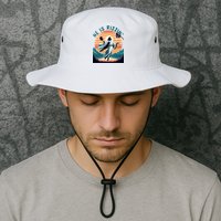 He Is Rizzin Basketball Jesus Retro Easter Christian Bucket Hat