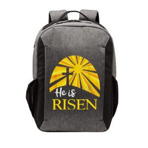 He Is Risen Religious Easter Jesus Christian Vector Backpack