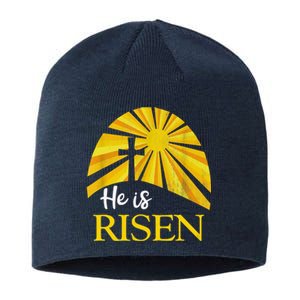 He Is Risen Religious Easter Jesus Christian Sustainable Beanie