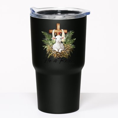 He Is Risen Lamb Cross Jesus Religious Christian Women Tumbler