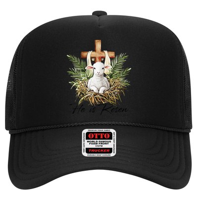 He Is Risen Lamb Cross Jesus Religious Christian Women Hat