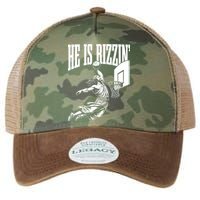 He Is Rizzin Funny Jesus Meme He Is Rizzen Legacy Tie Dye Trucker Hat