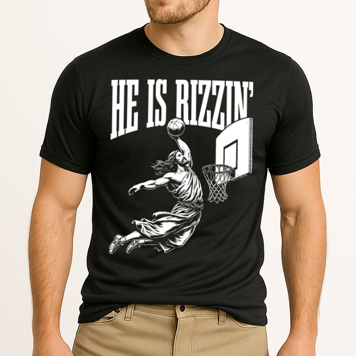 He Is Rizzin Funny Jesus Meme He Is Rizzen Performance Shirt