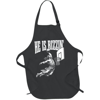 He Is Rizzin Funny Jesus Meme He Is Rizzen Apron