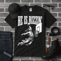 He Is Rizzin Funny Jesus Meme He Is Rizzen Tall T-Shirt