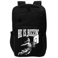 He Is Rizzin Funny Jesus Meme He Is Rizzen Impact Tech Backpack