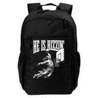 He Is Rizzin Funny Jesus Meme He Is Rizzen Backpack