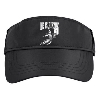He Is Rizzin Funny Jesus Meme He Is Rizzen Adult Drive Performance Visor