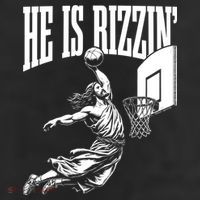 He Is Rizzin Funny Jesus Meme He Is Rizzen Adult Drive Performance Visor