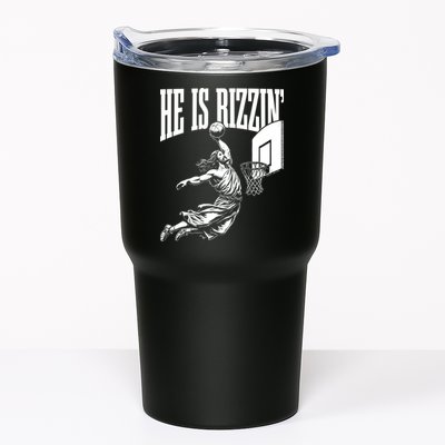 He Is Rizzin Funny Jesus Meme He Is Rizzen Tumbler