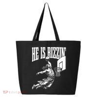He Is Rizzin Funny Jesus Meme He Is Rizzen 25L Jumbo Tote