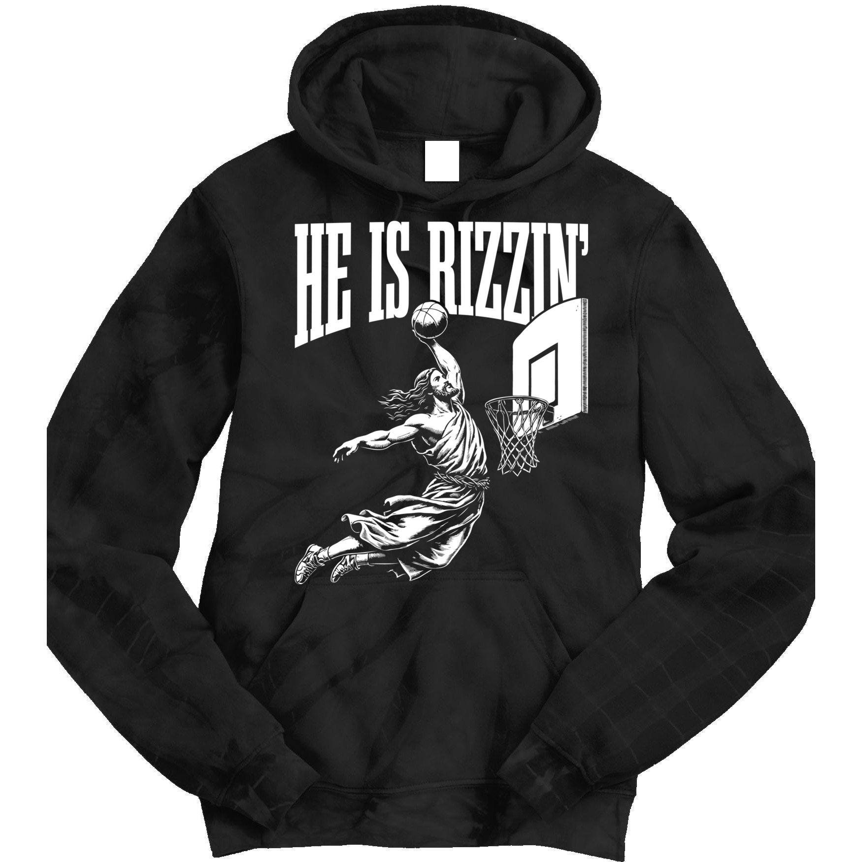 He Is Rizzin Funny Jesus Meme He Is Rizzen Tie Dye Hoodie