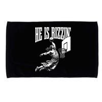 He Is Rizzin Funny Jesus Meme He Is Rizzen Microfiber Hand Towel