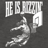 He Is Rizzin Funny Jesus Meme He Is Rizzen Vector Backpack