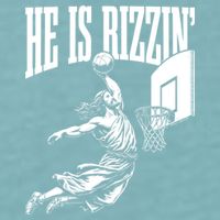 He Is Rizzin Funny Jesus Meme He Is Rizzen Sueded Cloud Jersey T-Shirt