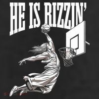 He Is Rizzin Basketball Jesus Dunk Memes Humor Cool Comfort Performance Bucket Hat