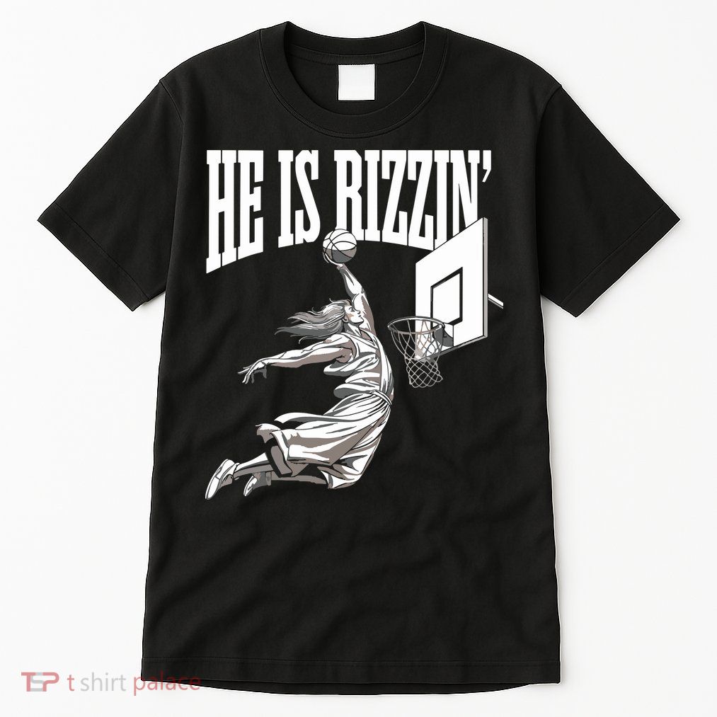 He Is Rizzin Basketball Jesus Dunk Memes Humor Tall T-Shirt