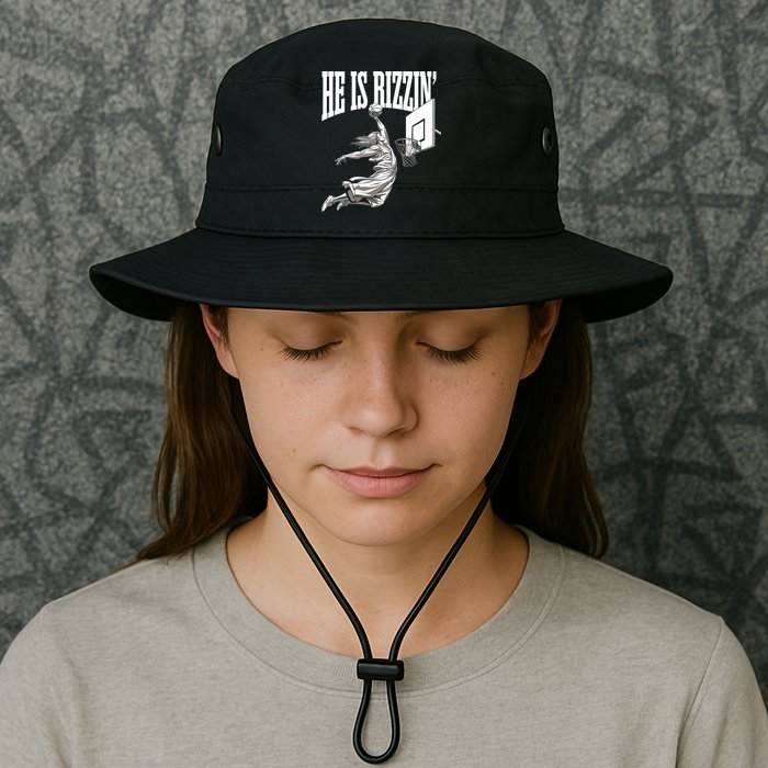 He Is Rizzin Basketball Jesus Dunk Memes Humor Bucket Hat