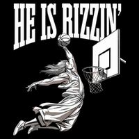 He Is Rizzin Basketball Jesus Dunk Memes Humor Bucket Hat