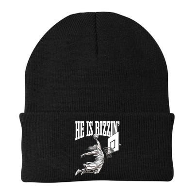 He Is Rizzin Basketball Jesus Dunk Memes Humor Beanie