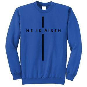 He Is Risen Cross Jesus Easter Day Christians Sweatshirt