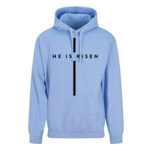 He Is Risen Cross Jesus Easter Day Christians Unisex Surf Hoodie