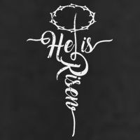 He Is Risen Cross Jesus Religious Easter Day Christians Beanie