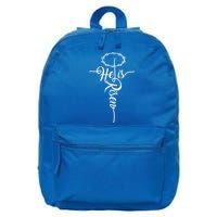 He Is Risen Cross Jesus Religious Easter Day Christians 16 in Basic Backpack