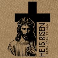 He Is Risen Jesus Paid It All Cotton Canvas Backpack