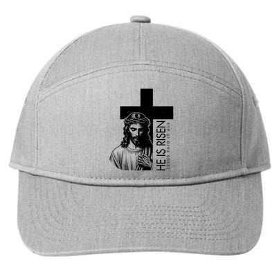 He Is Risen Jesus Paid It All 7-Panel Snapback Hat