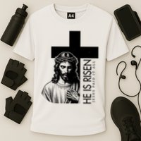 He Is Risen Jesus Paid It All Performance Shirt