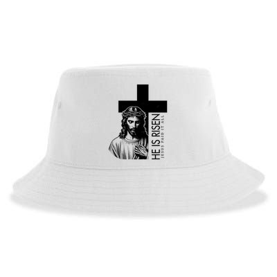 He Is Risen Jesus Paid It All Sustainable Bucket Hat