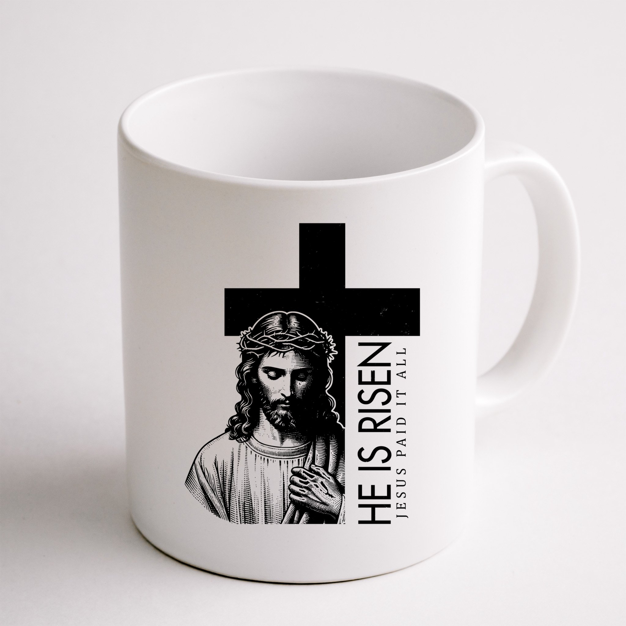 He Is Risen Jesus Paid It All Mug