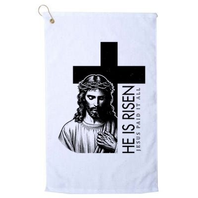 He Is Risen Jesus Paid It All Golf Towel