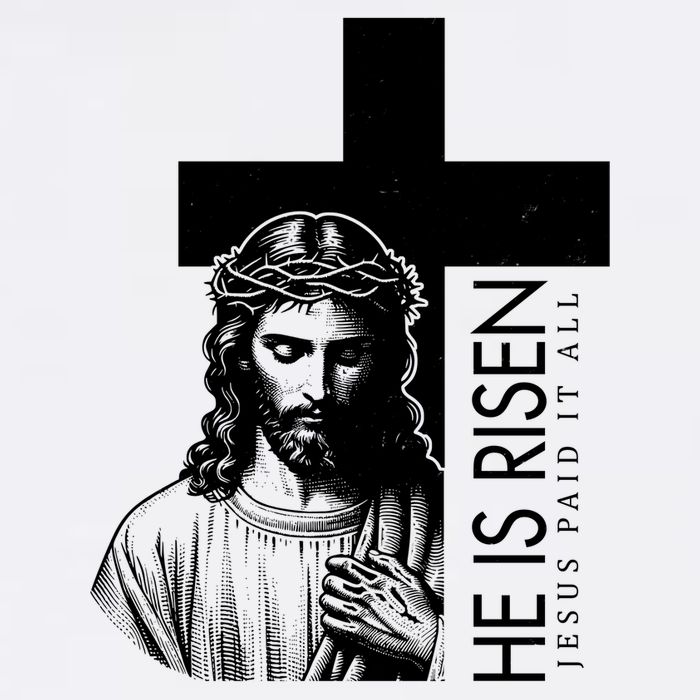 He Is Risen Jesus Paid It All Kids T-Shirt