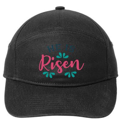 He Is Risen Easter Jesus 7-Panel Snapback Hat