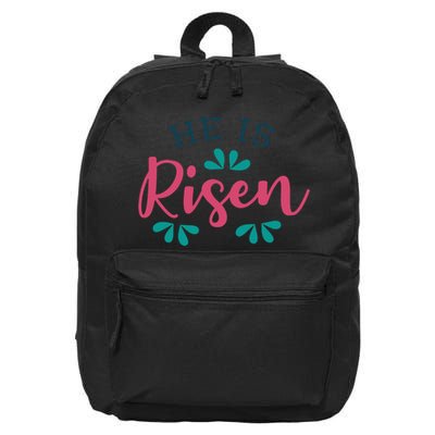 He Is Risen Easter Jesus 16 in Basic Backpack