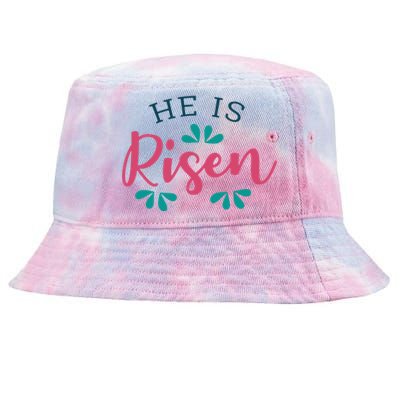 He Is Risen Easter Jesus Tie-Dyed Bucket Hat