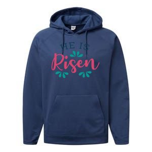 He Is Risen Easter Jesus Performance Fleece Hoodie