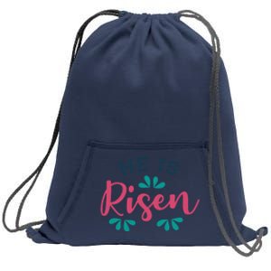 He Is Risen Easter Jesus Sweatshirt Cinch Pack Bag