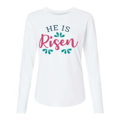 He Is Risen Easter Jesus Womens Cotton Relaxed Long Sleeve T-Shirt