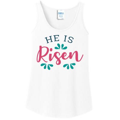 He Is Risen Easter Jesus Ladies Essential Tank