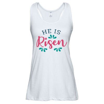 He Is Risen Easter Jesus Ladies Essential Flowy Tank