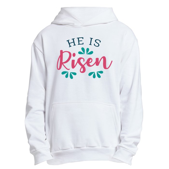 He Is Risen Easter Jesus Urban Pullover Hoodie